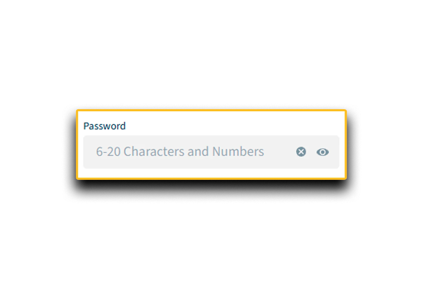 Create a strong password