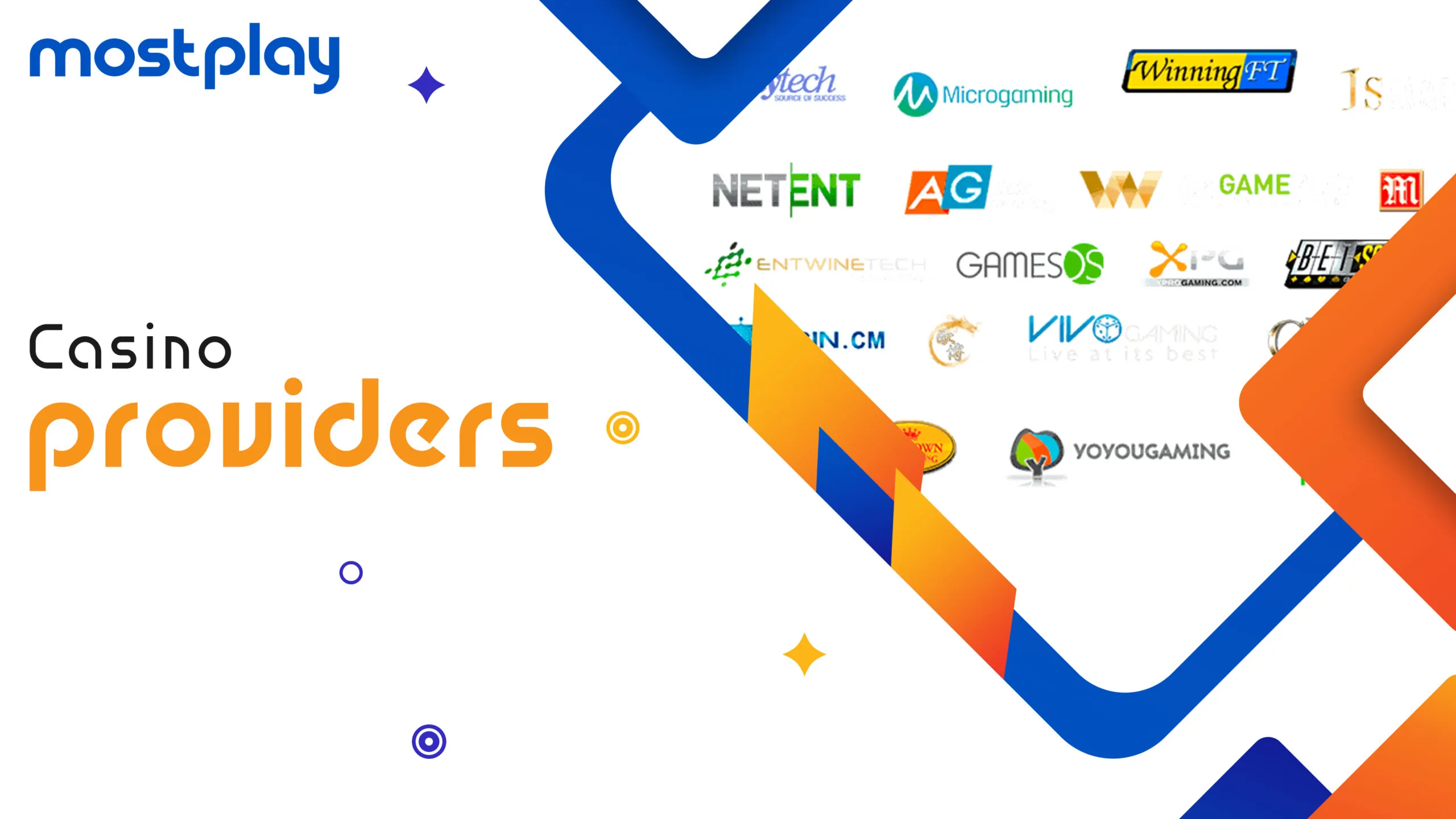 Casino providers for Mostplay games