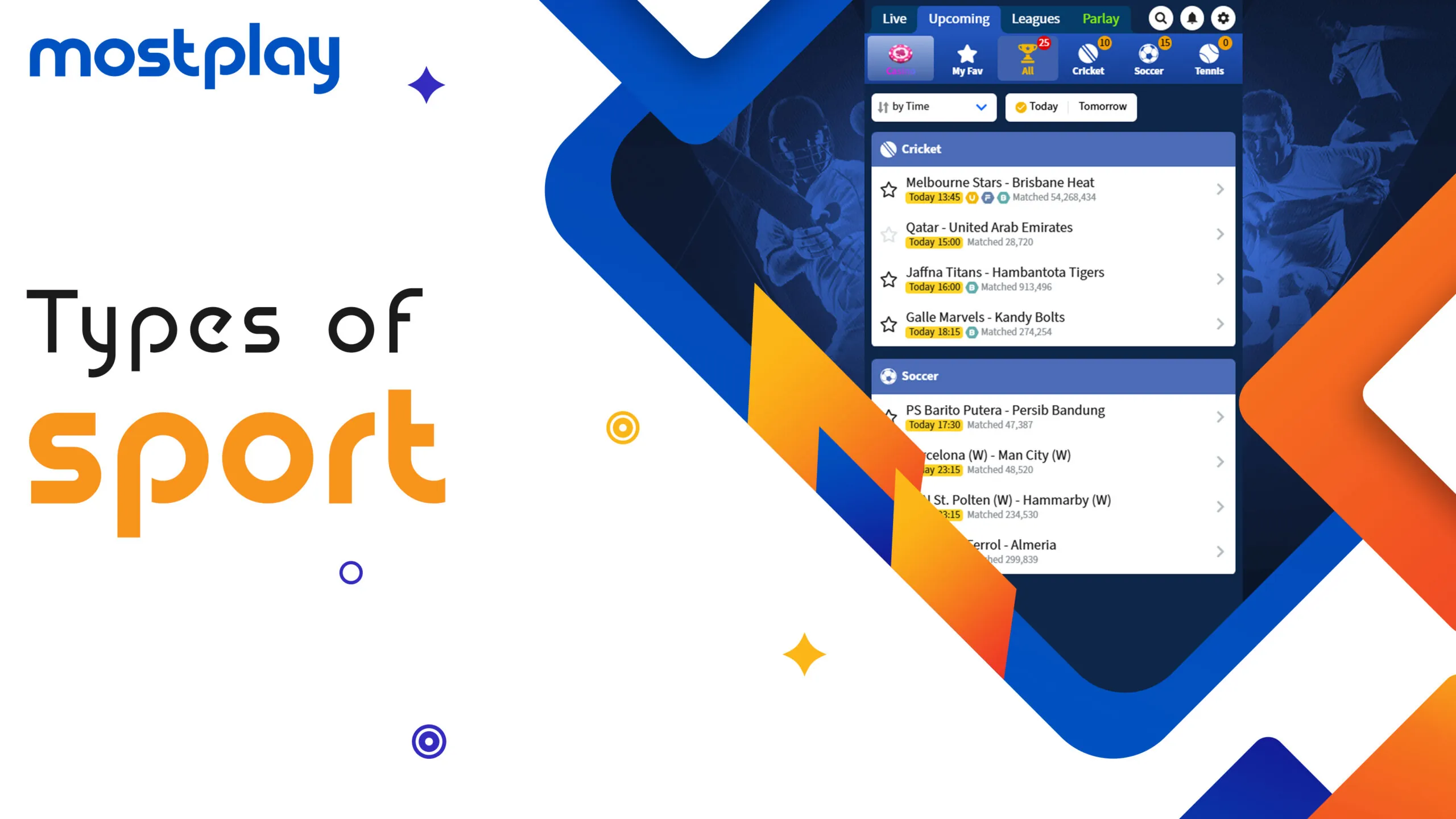 Mostplay types of sport