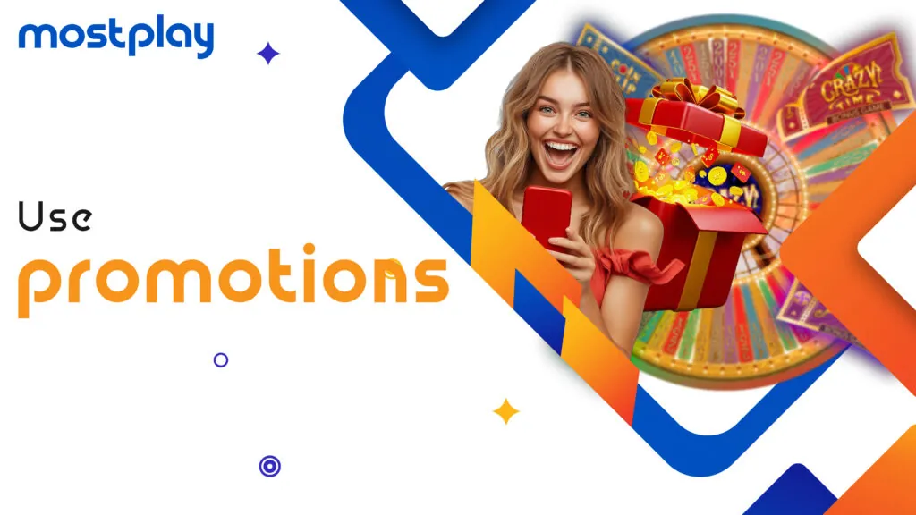 Use promotions in the Crazy Time game.